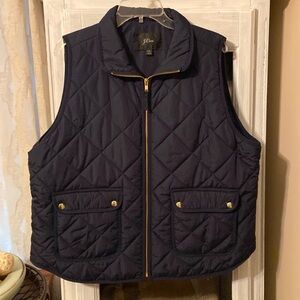 J Crew Navy vest xxl jr/ fit 1X